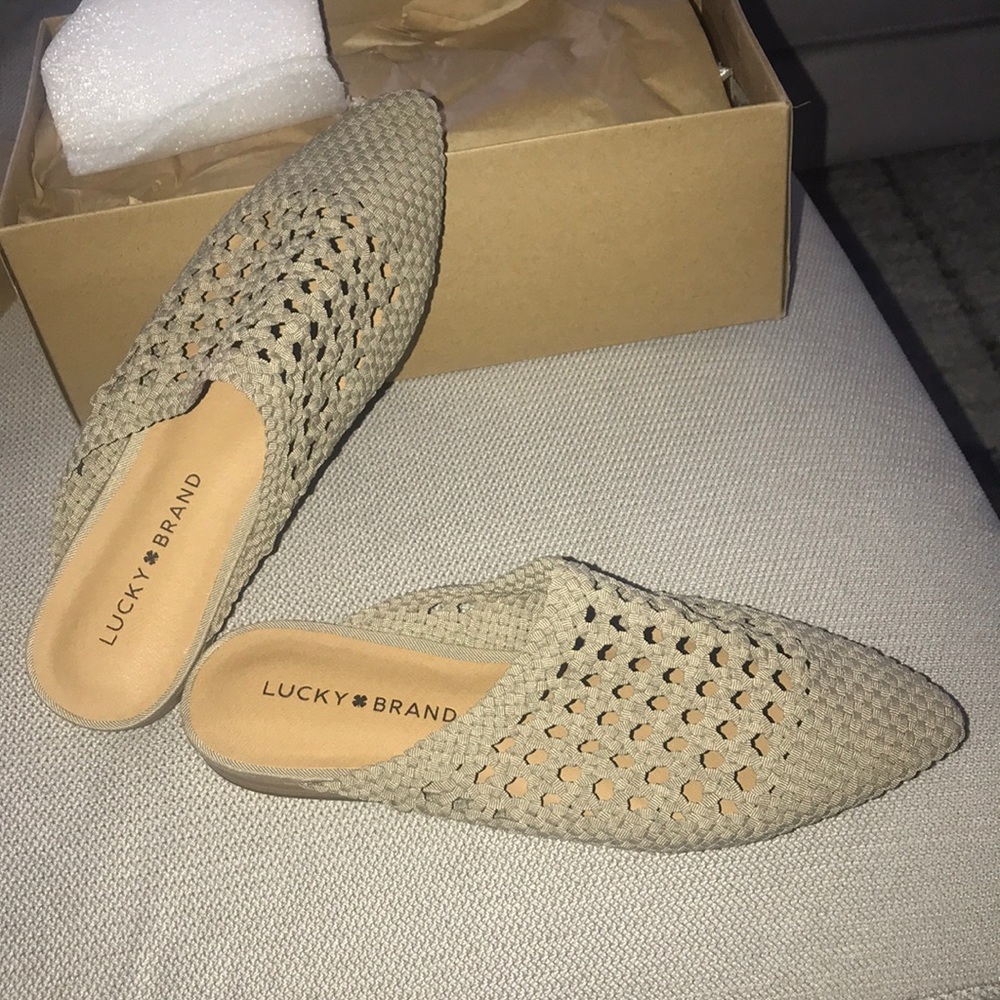 Lucky Brand Woven Mules